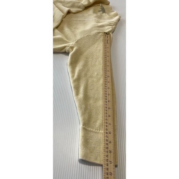 Appleseed’s Linen Blend Open Cardigan Women's 1X Yellow Sweater - Picture 5 of 10